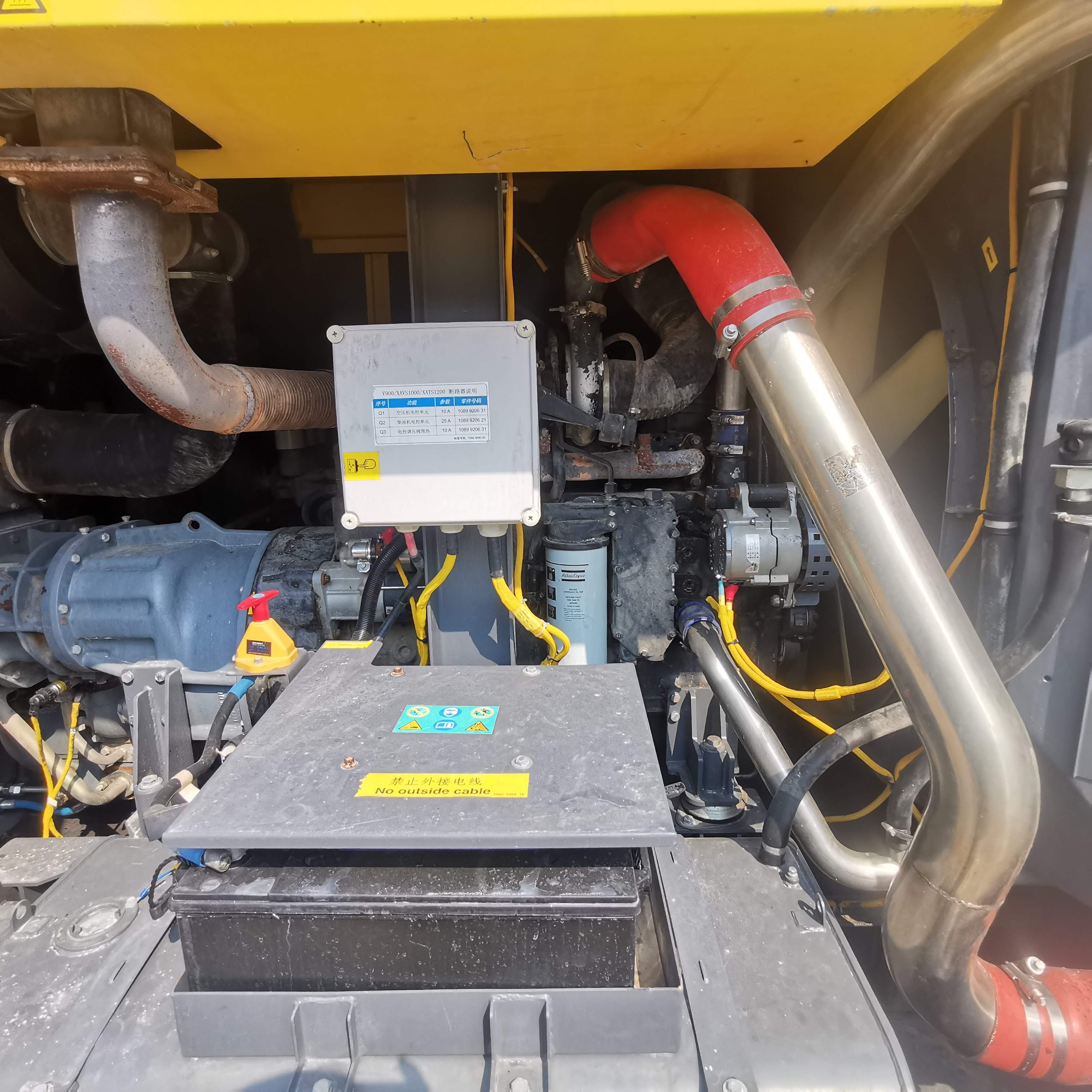 Used 18/23bar diesel Engine cummins Screw diesel High Pressure air Compressor