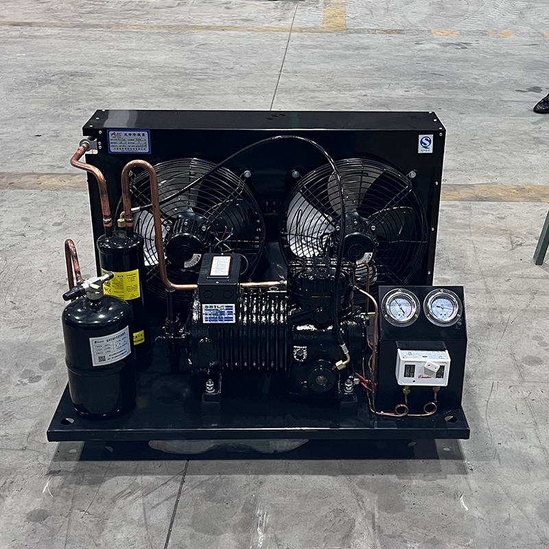 Aoxin Refrigeration R22, R404a 3HP-50HP Medium and High Temperature Air Cooled Compressor Condensing Unit