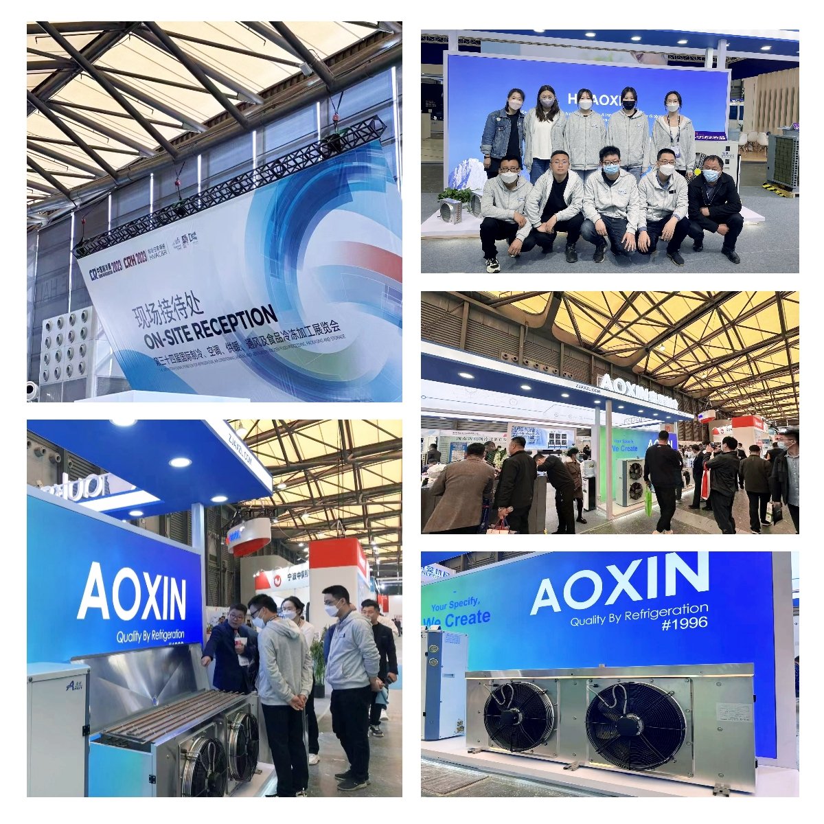 Aoxin Refrigeration R22, R404a 3HP-50HP Medium and High Temperature Air Cooled Compressor Condensing Unit