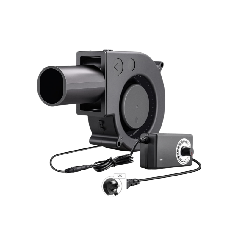 97mm DC Small Variable Speed Blower Fan 220V Combustion Heating Furnace 6000rpm 9733 Model 12V Rated DC Blower Fan