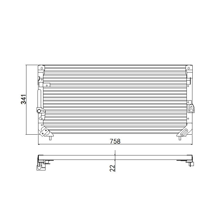 Aftermarket Car Auto Air Conditioning System Auto AC Condenser for LEXUS LX450 TOYOTA LAND CRUISER OEM 8846060160