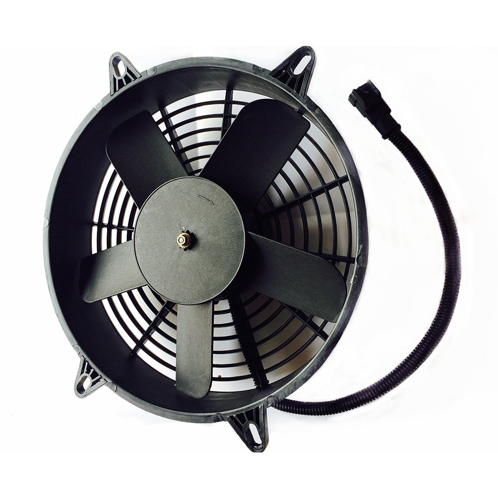 12 Inch Bus Condenser Fan Axial Fans with High Efficiency High Speed Suction and Blowing Types 24V 12V