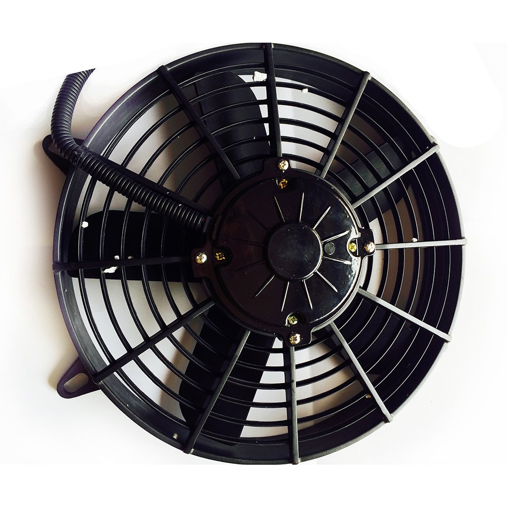 12 Inch Bus Condenser Fan Axial Fans with High Efficiency High Speed Suction and Blowing Types 24V 12V