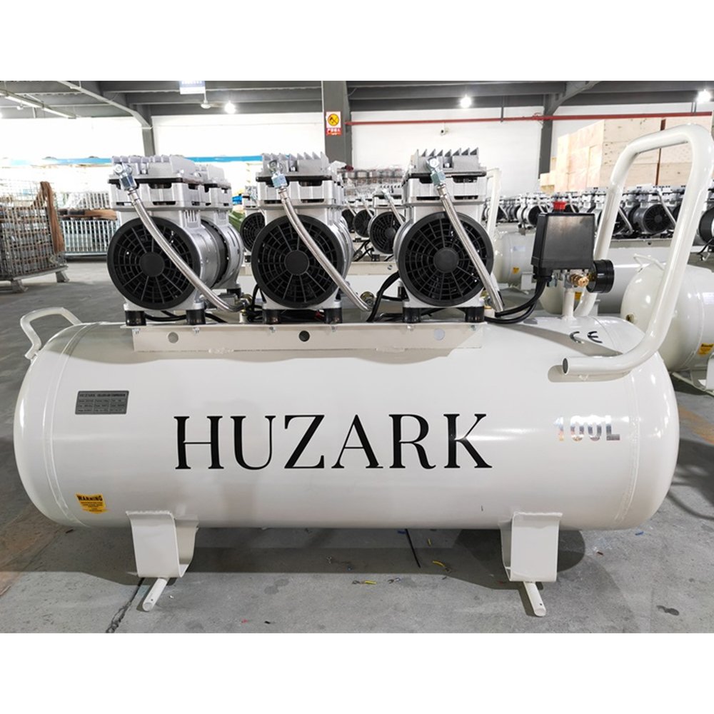 Oil-Free Air Compressor Cosmetic Chemical Food Dental Oil Free Air Compressor 2.2Hp Power Industrial Air Compressor