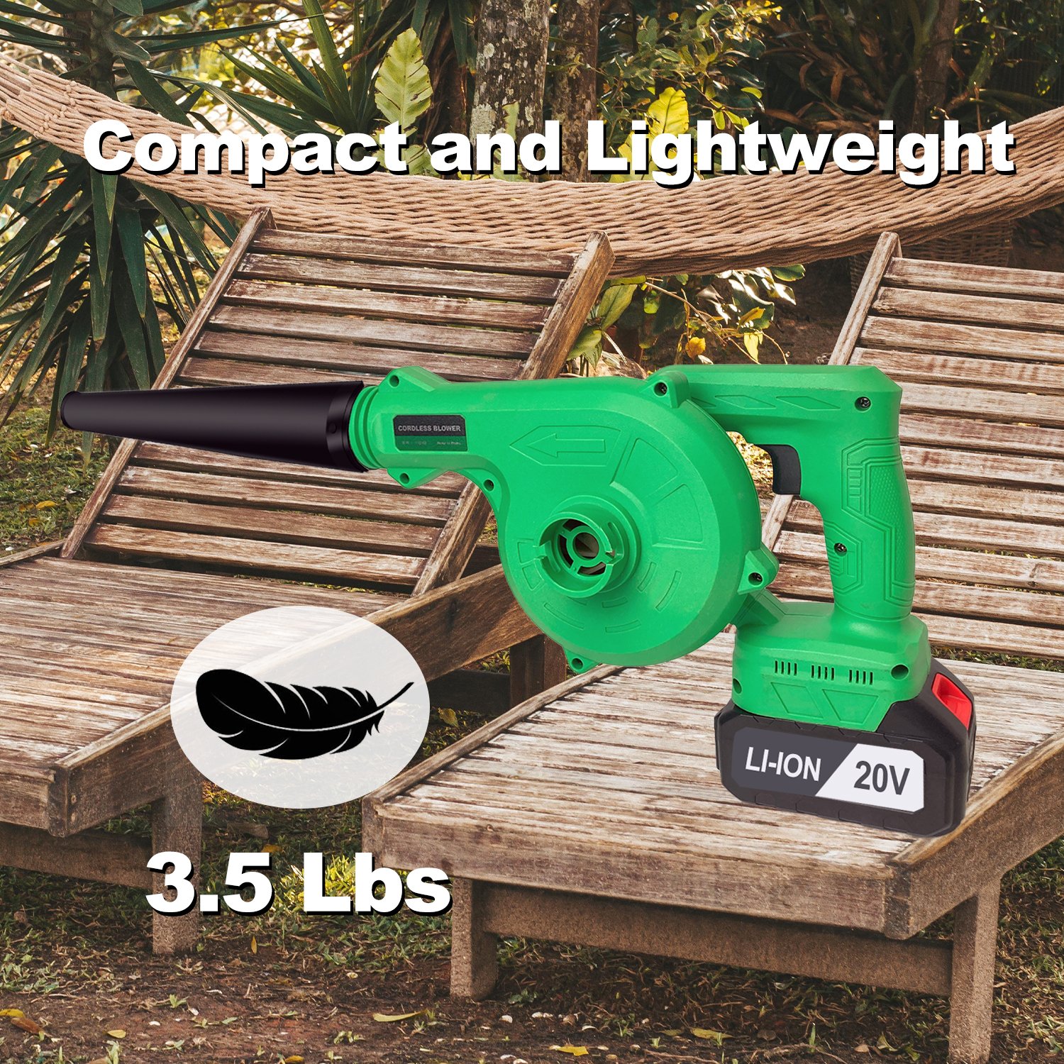 2022 Innovative Cordless Air Blower with 2 Batteries High Pressure Electric Lawn & Garden Power Tools Snow Blower Application