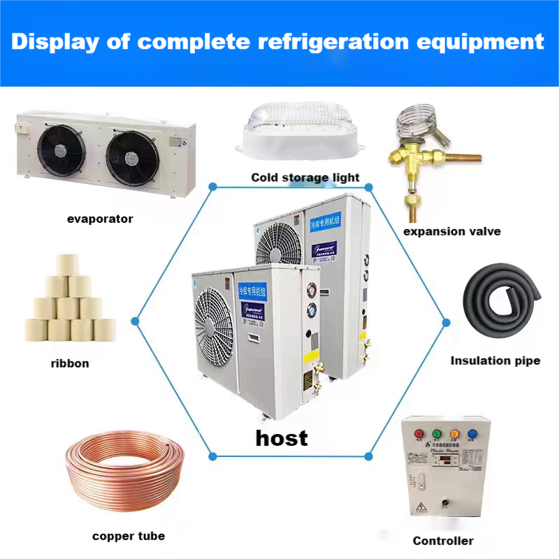 Emerson Cold Storage Room Freezer Room Energy Saving Refrigeration Compressor Frozen Refrigeration Unit Air Coolded Condenser