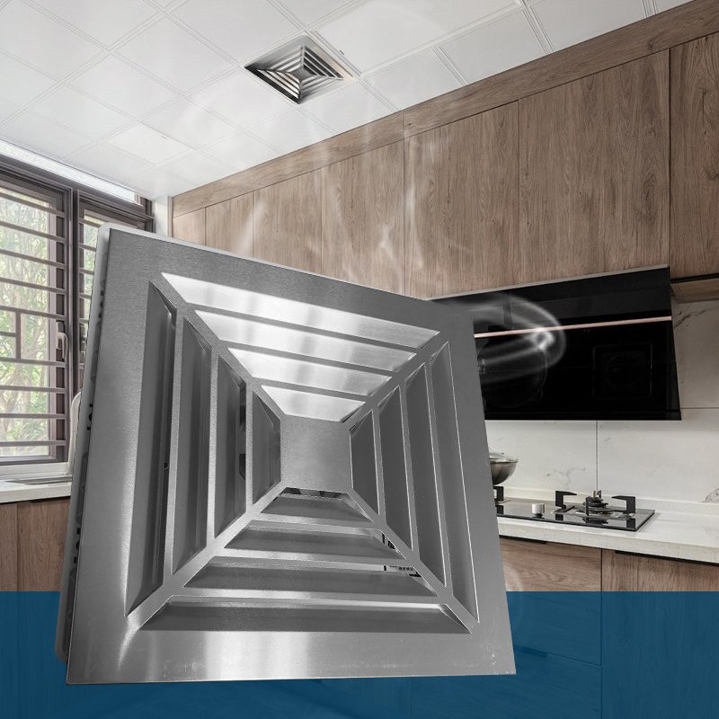 Wall Mounting Shutter Ventilation Air Extractor Fan Customized Logo Window Mount Exhaust Fan