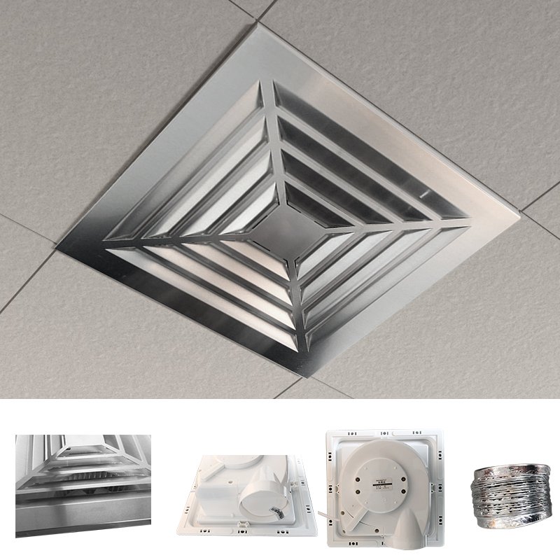 Wall Mounting Shutter Ventilation Air Extractor Fan Customized Logo Window Mount Exhaust Fan