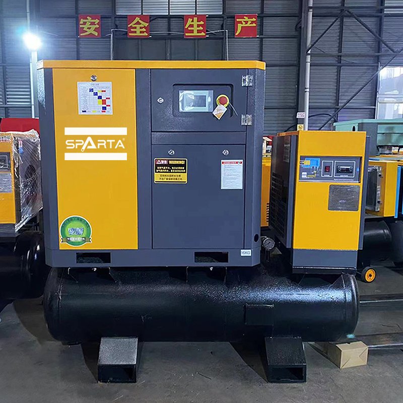 Industrial 15KW Laser Machine Air Compressor 16bar PM VSD Motor Integrated Screw Air Compressor with Dryer