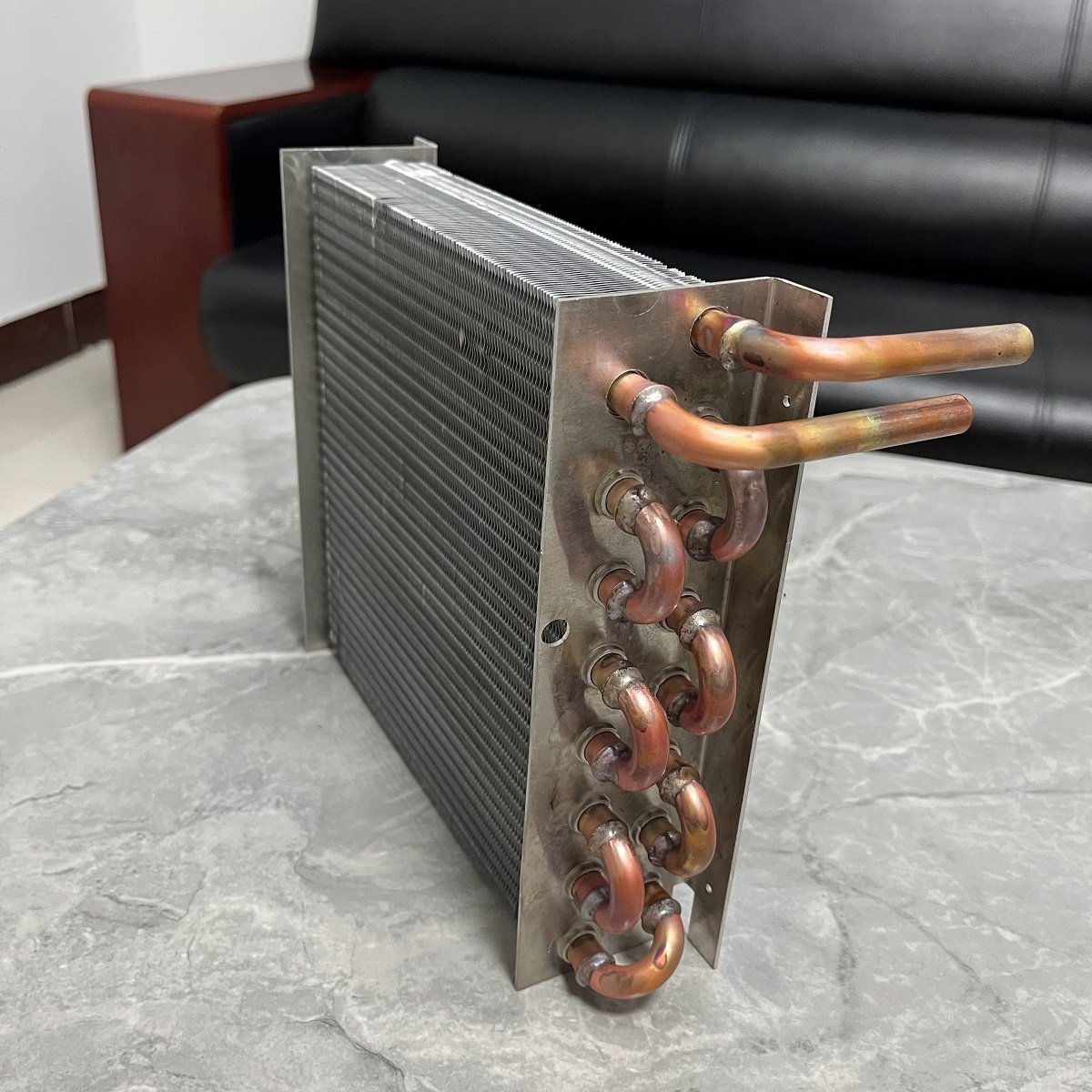 Customize Finned Radiators and Evaporators Copper Tube and Aluminum Foil Heat Exchangers