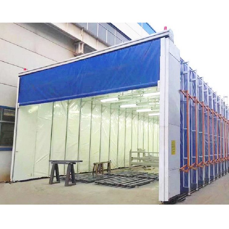 CE Certified Collapsible Retractable Spray Paint Booth for Large Workpieces