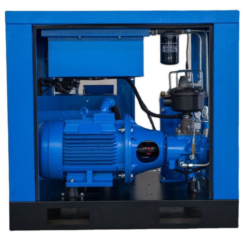 Best Quality 8bar 6.2m3 /min 50hp 37Kw Power Frequency Fixed Speed Screw Air Compressor