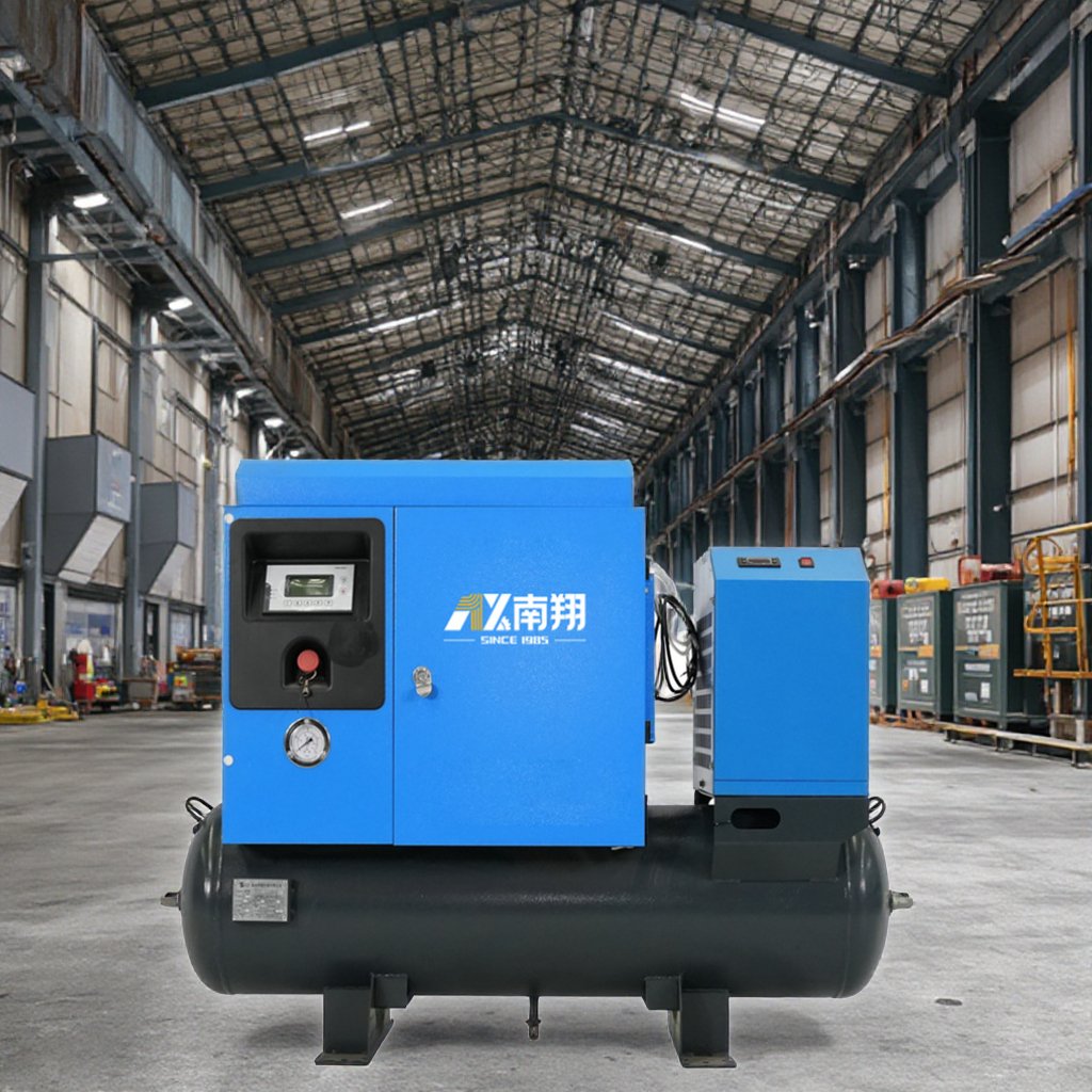 Hot Sales 3-in-1Air Compressor 3.7kw/4.5kw/5.5kw/7.5kw All in One Industrial Rotary Screw Air Compressor With Tank and Dryer