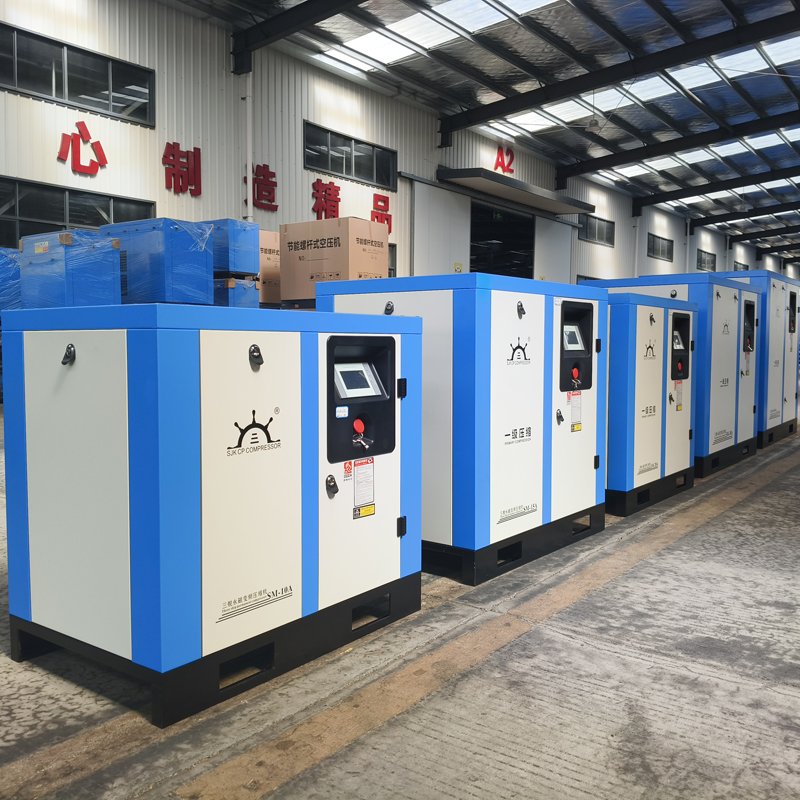 Factory Custom 15HP 380V 11KW Low Noise Variable Frequency Screw air Compressor for Food Medical Biochemical Industries
