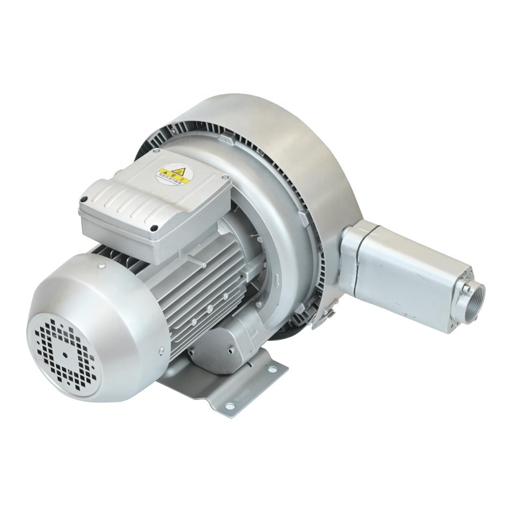 AC 7*24hours Working High Quality 2.2kw Double Stage High Pressure Air Side Channel Ring Vacuum Blower For Aquaculture