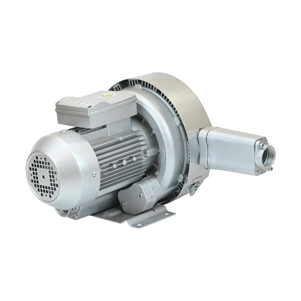 AC 7*24hours Working High Quality 2.2kw Double Stage High Pressure Air Side Channel Ring Vacuum Blower For Aquaculture