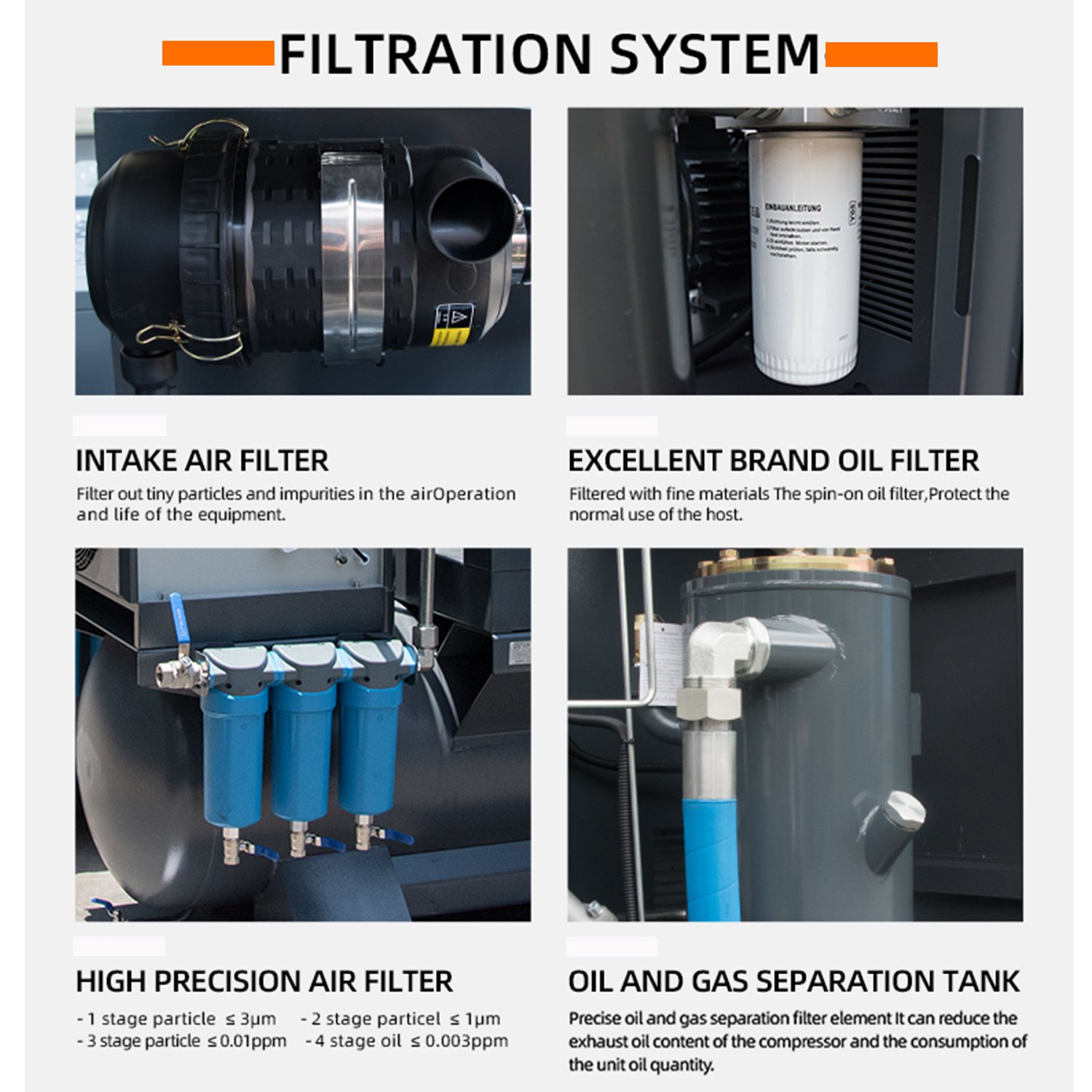 VERDES 7.5kw 10 20 hp Rotary Screw air Compressor 8 10 bar All in One Screw Air-compressor Machine with Dryer tank 200 300 500l