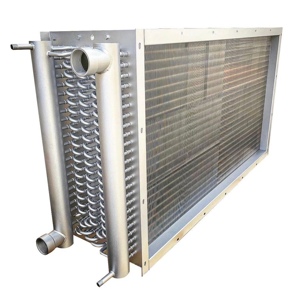 China Factory Customized Industrial Stainless Steel Finned Tube Steam Radiator Air Water Heat Exchanger