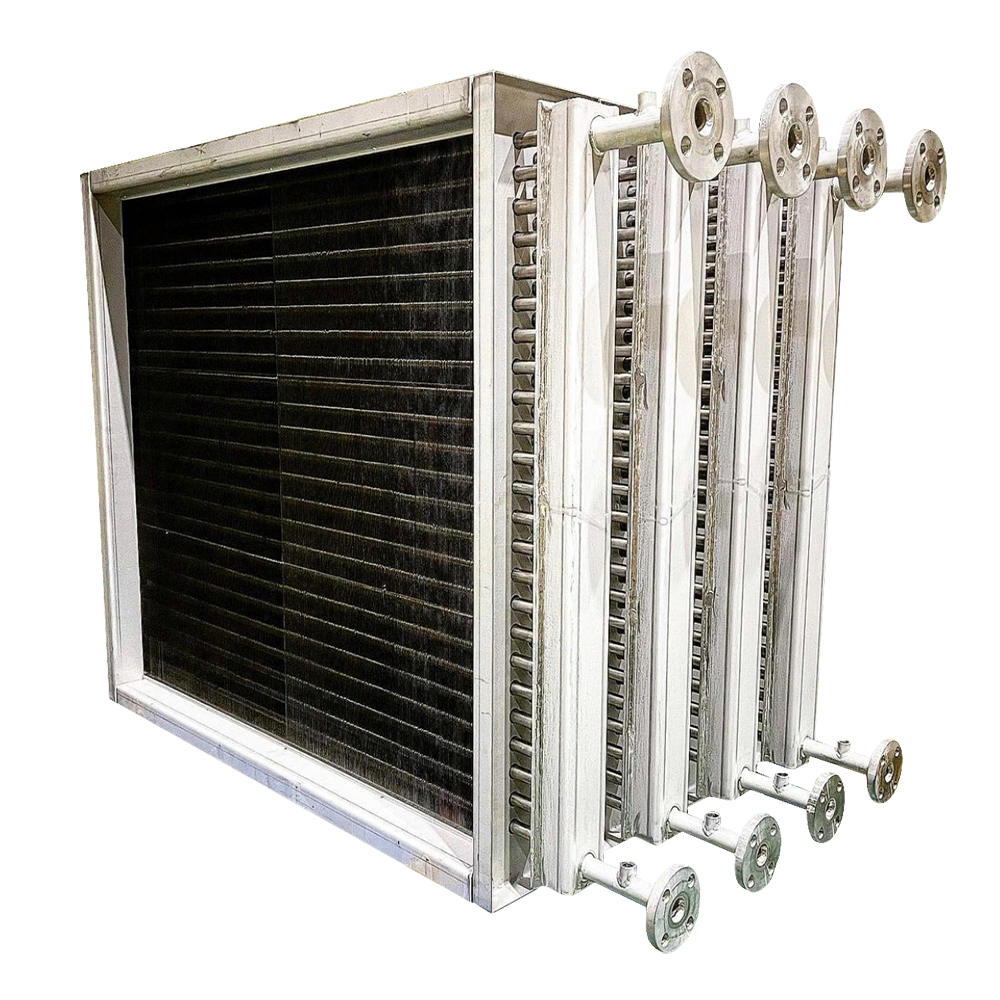 China Factory Customized Industrial Stainless Steel Finned Tube Steam Radiator Air Water Heat Exchanger