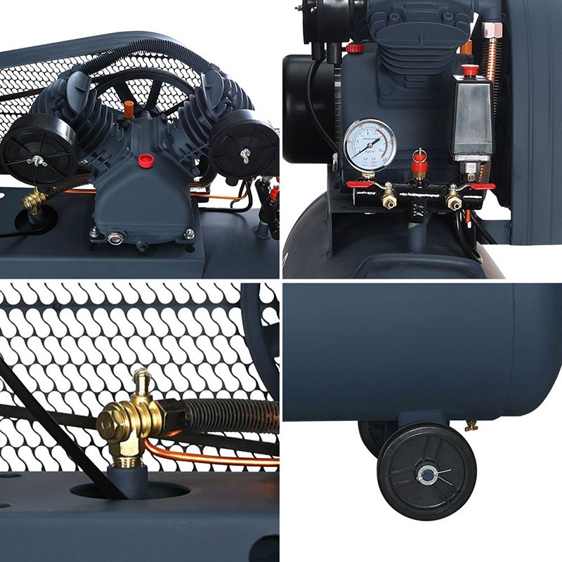 OUBAO Top Supplier 2.2Kw 3Hp Industrial Gasoline Engine Belt Driven Air Compressor