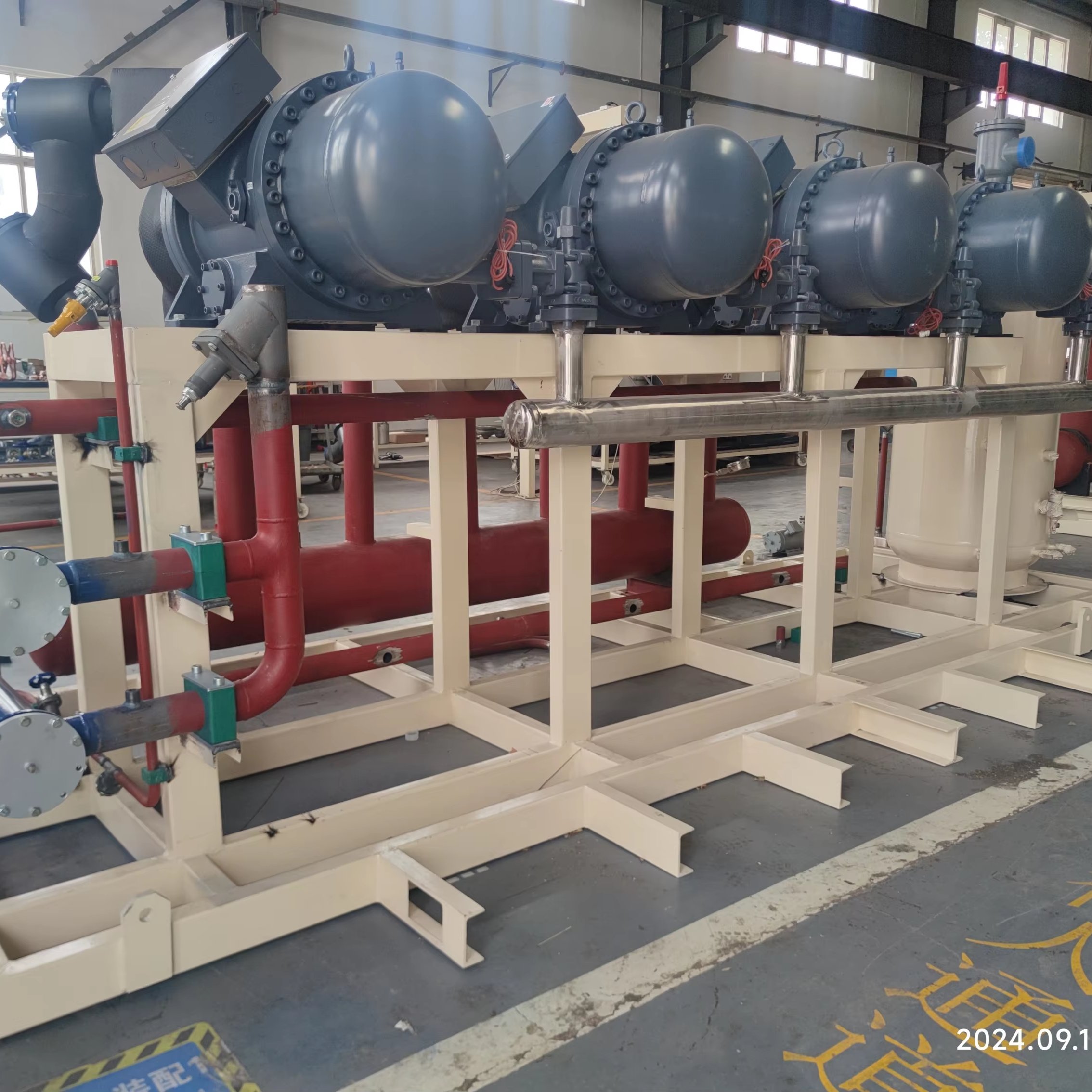 High Quality Multi-Function Semi-Closed Double Stage Air Screw Compressor Machine Condensing Units