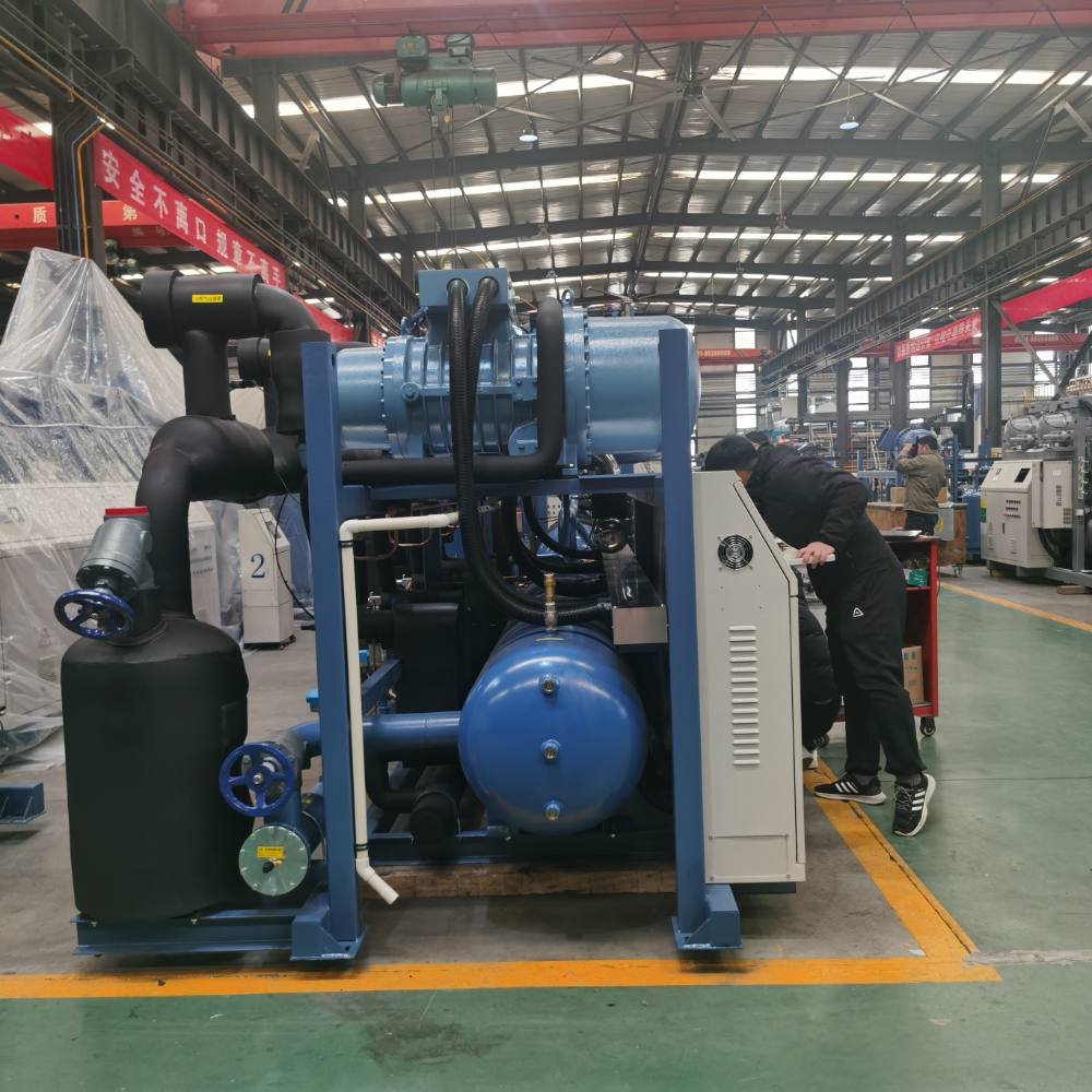 Parallel Screw Compressor Heat Exchanger Condensing Unit For Cold Room silent air compress or Refrigeration Unit