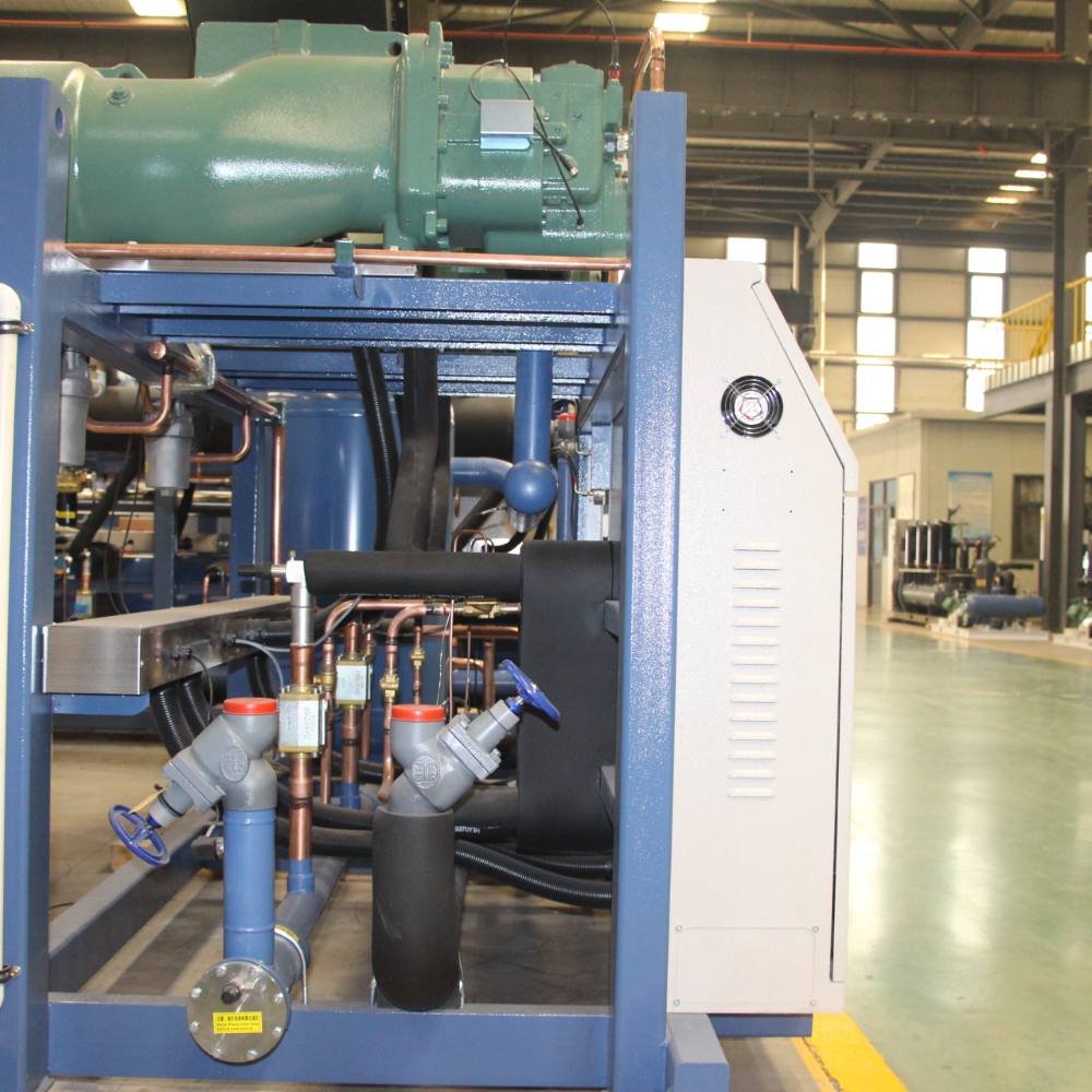 Parallel Screw Compressor Heat Exchanger Condensing Unit For Cold Room silent air compress or Refrigeration Unit
