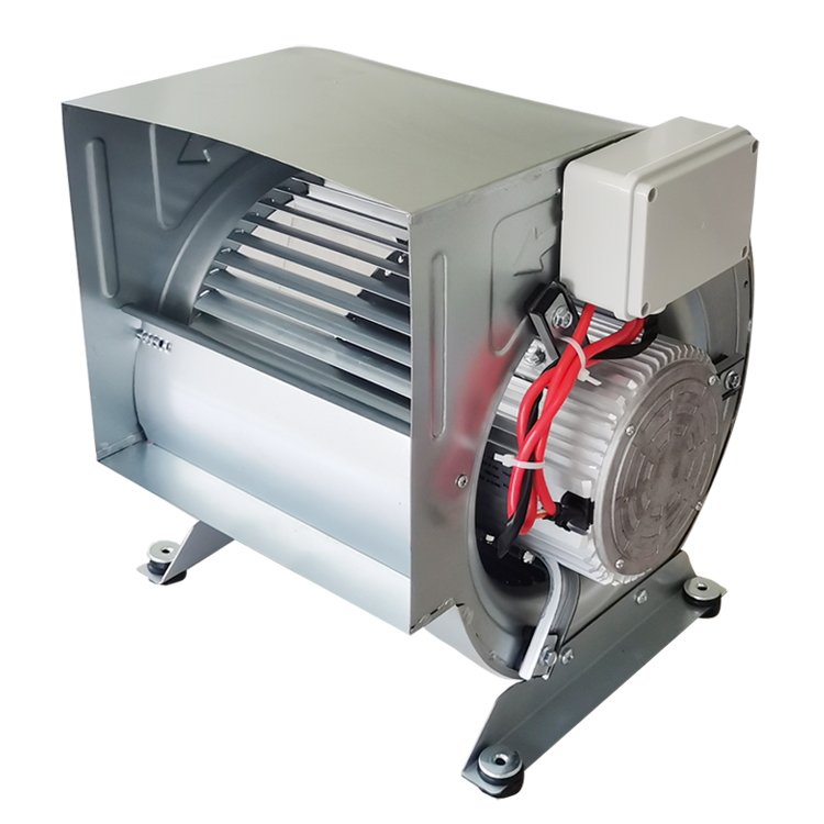 8-8 AC 370W 4P Direct Drive Motor Centrifugal Tubulose Blower Fan With Metal Housing & Impeller 1200 CFM for Air Conditioner