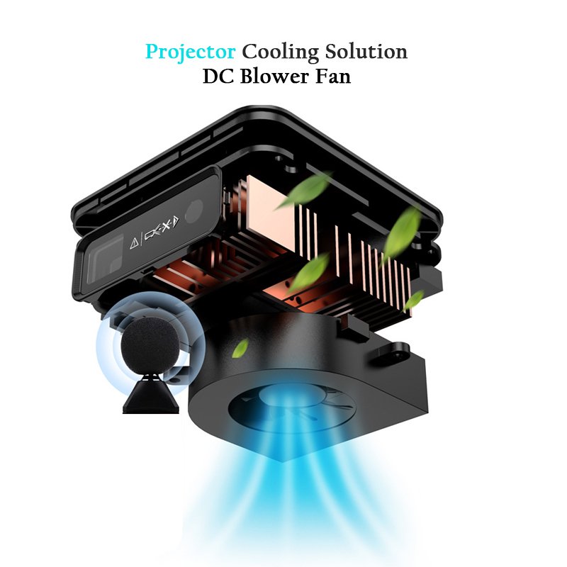 Factory Custom 6028 Plastic Blade Projector 5V 12V 24V Plastic Ball or Hydraulic Bearing DC Air Blower Fan