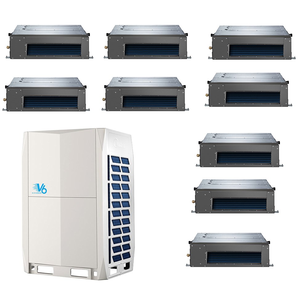 Midea 5 hp Mini air Conditioner Vrf V8 Pro Systems Cassette Ac air Conditioning with Controller