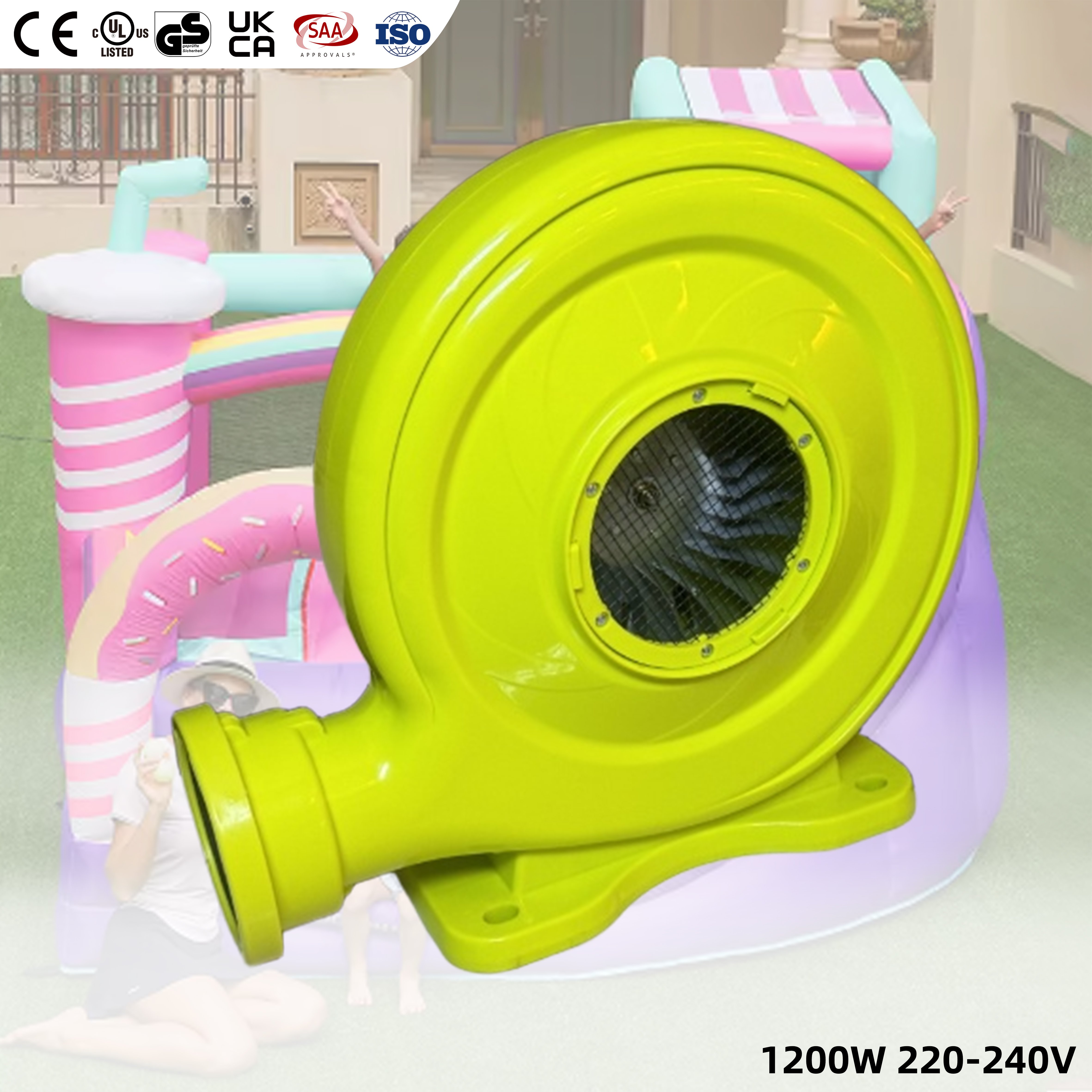 Inflatable Cartoon Products Air Blower For Arch Balloon Toys 220-240V 1100w