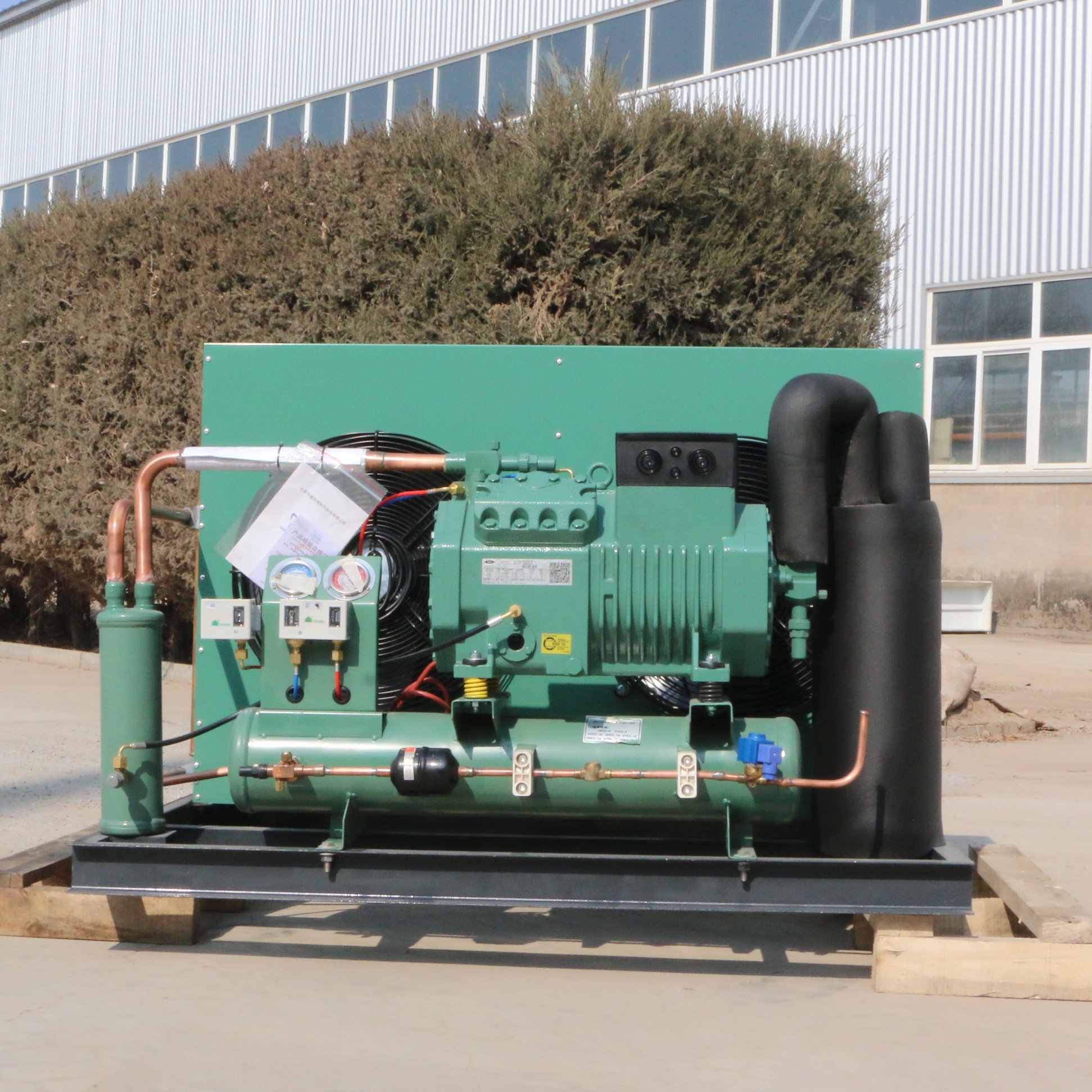 Industrial Hermetic Compressor Three Phase 8HP Air-Water Cooled Condensing Unit with Motor for Freezer Refrigeration