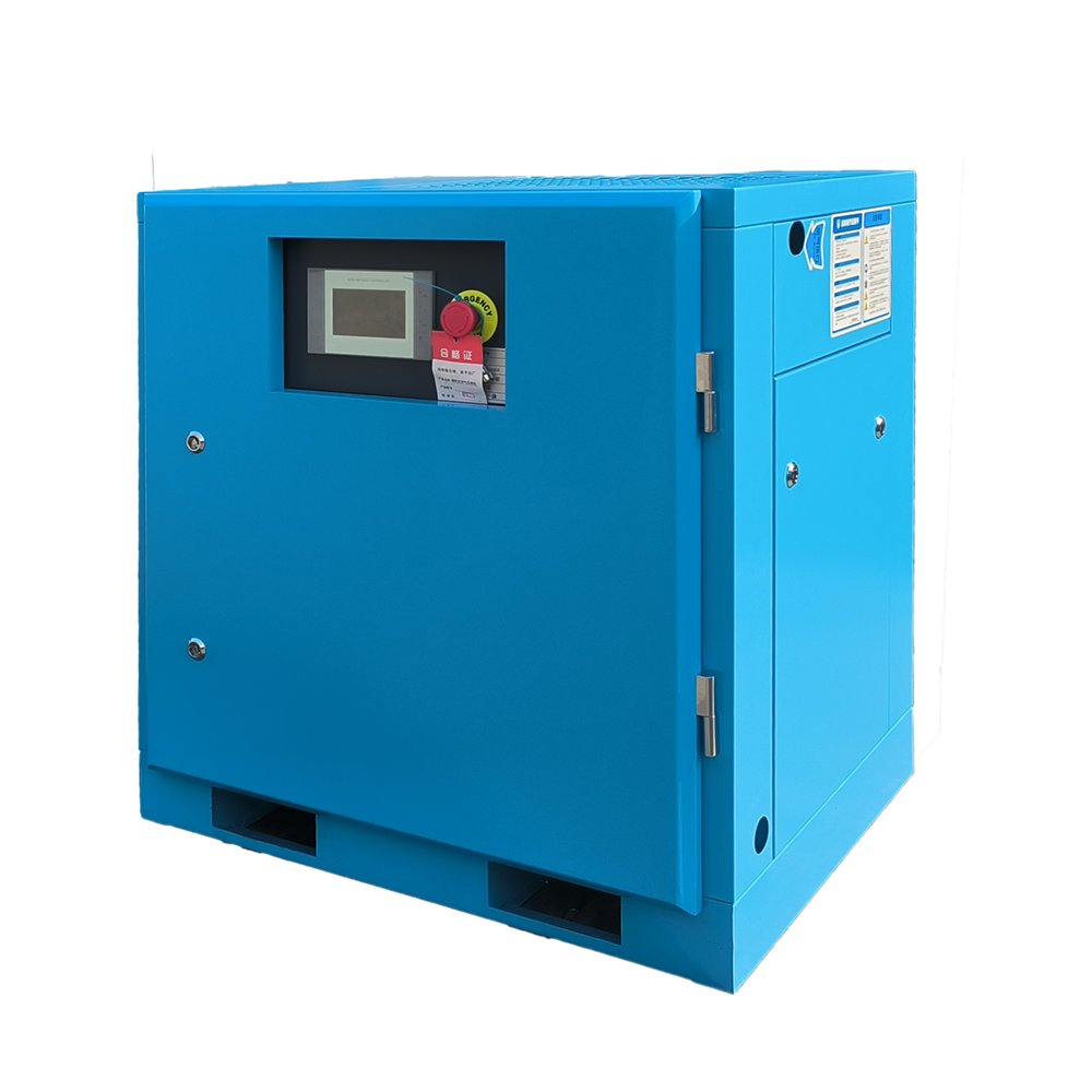 Industrial 7.5kw 10hp Oil Injected Screw Silent Air Compressor 8bar 12bar Low Price 380v Motor Gas Manufactured Industrial Air