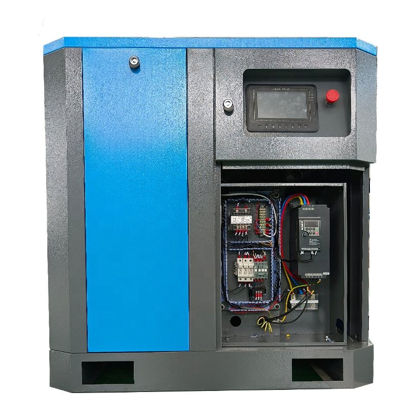 Screw Air Compressor Small tank Single Phase 220V 8 Bar 10 Bar 5.5Kw 7.5kW 7.5HP 300L/Min Industrial Compressors