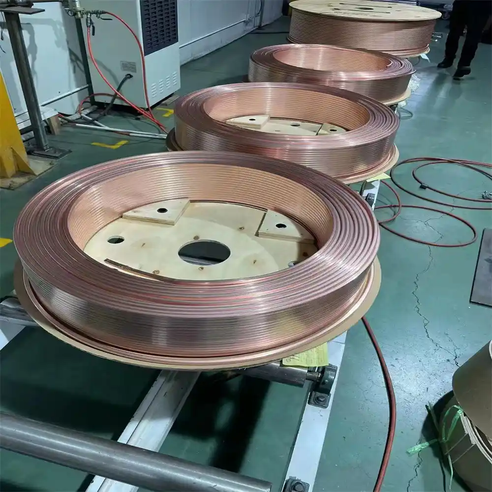 Custom Copper Water Heating Tube Coil 1/2 1/4 3/4 3/8 7/8 Condenser Air Condition Refrigeration Pipe Various Sizes for Boards
