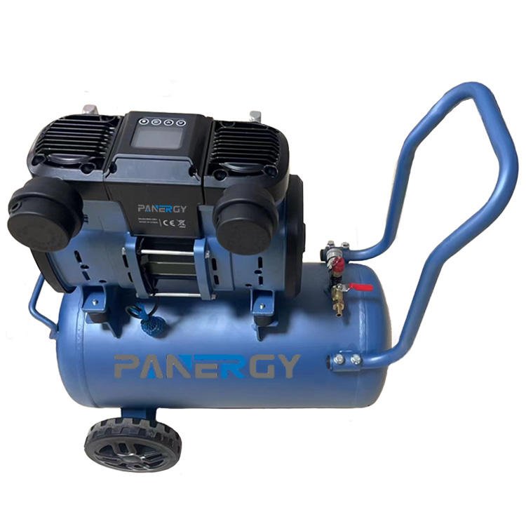 Panergy Factory Wholesale Portable Mini Electronic 1.1Kw 1.5Hp Adjust Pressure Mobile Intelligent Oil-Free Air Compressor