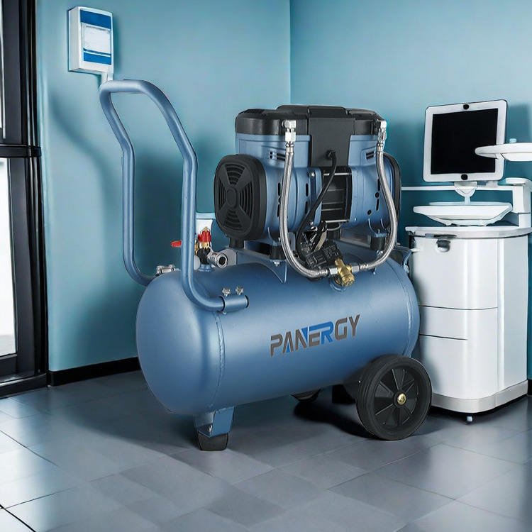 Panergy Factory Wholesale Portable Mini Electronic 1.1Kw 1.5Hp Adjust Pressure Mobile Intelligent Oil-Free Air Compressor