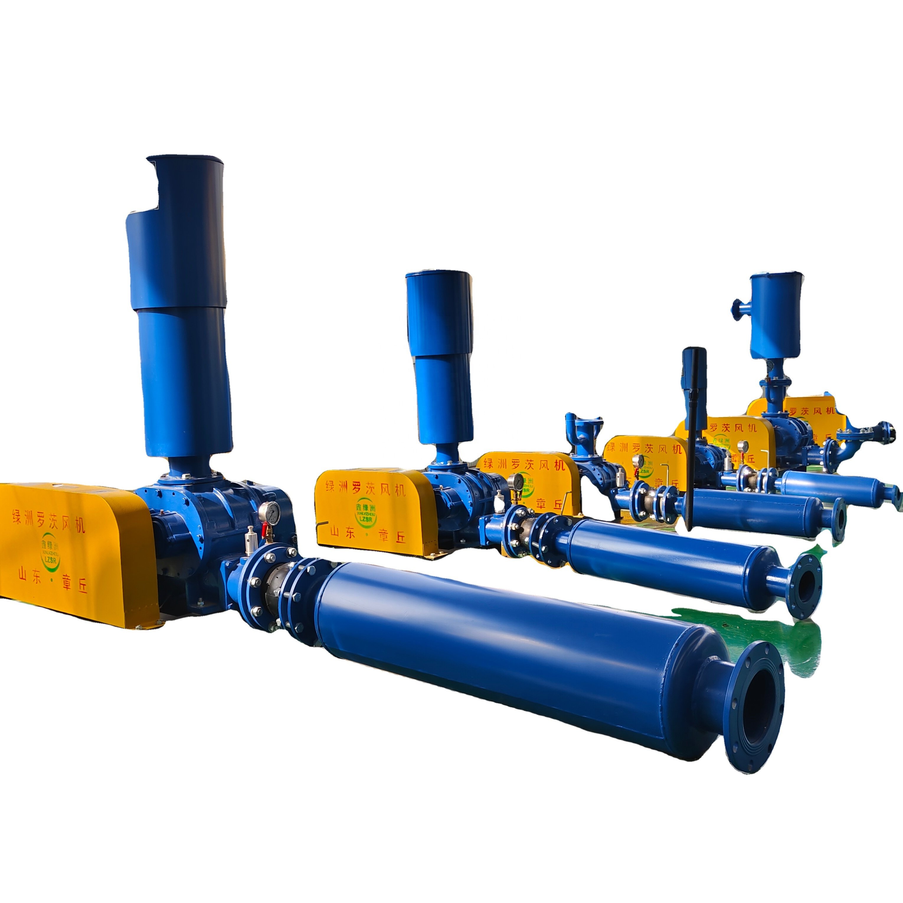 220V Industrial Iron Roots Blower Fan Inflatable With High Pressure 600W 1200W Rated Power Low Remaining Use