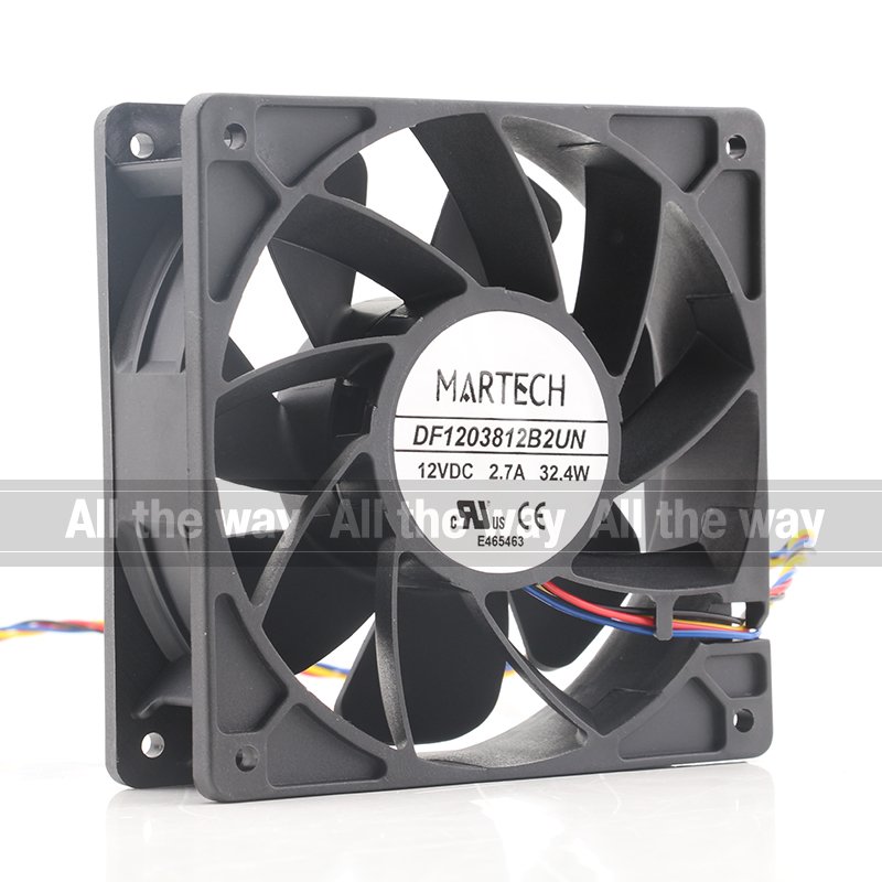 Original MARTECH 24V 48V DC12V 2.7A EC AC 12038 12CM 120X120X38MM High air Volume Inverter Ant S19 DF1203812B2UN Cooling Fan