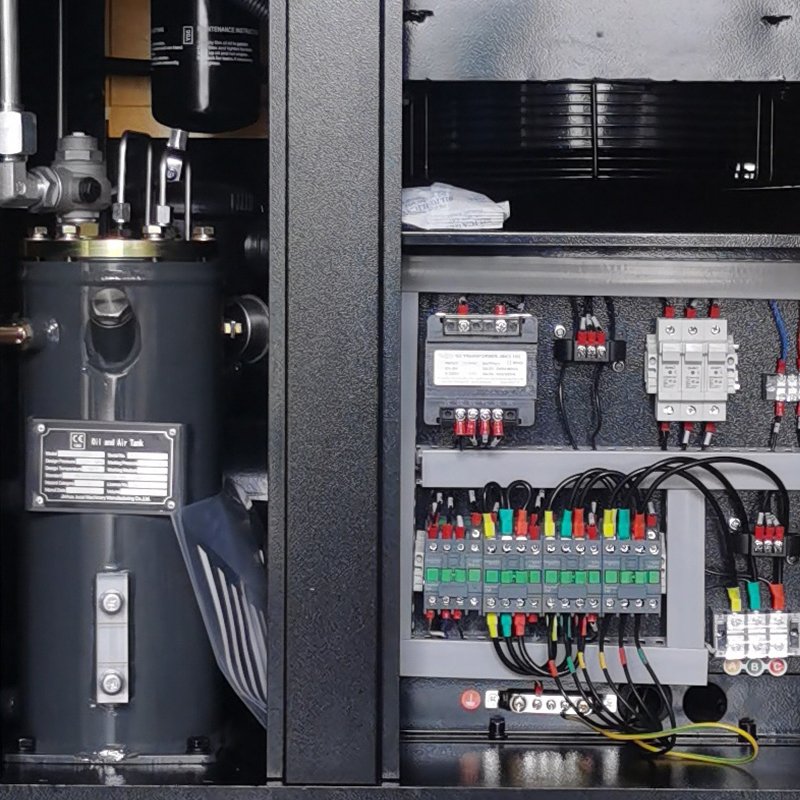 7.5KW 50HP Industrial Air Compressor Machine 220V Fixed Speed Industrial Compressor Efficient
