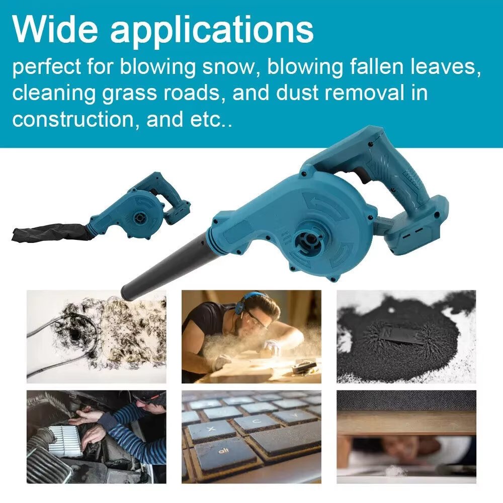 20V Cordless High-Pressure Electric Leaf Blower DIY Power Tool with Lithium Battery Industrial Handheld Blower Machine