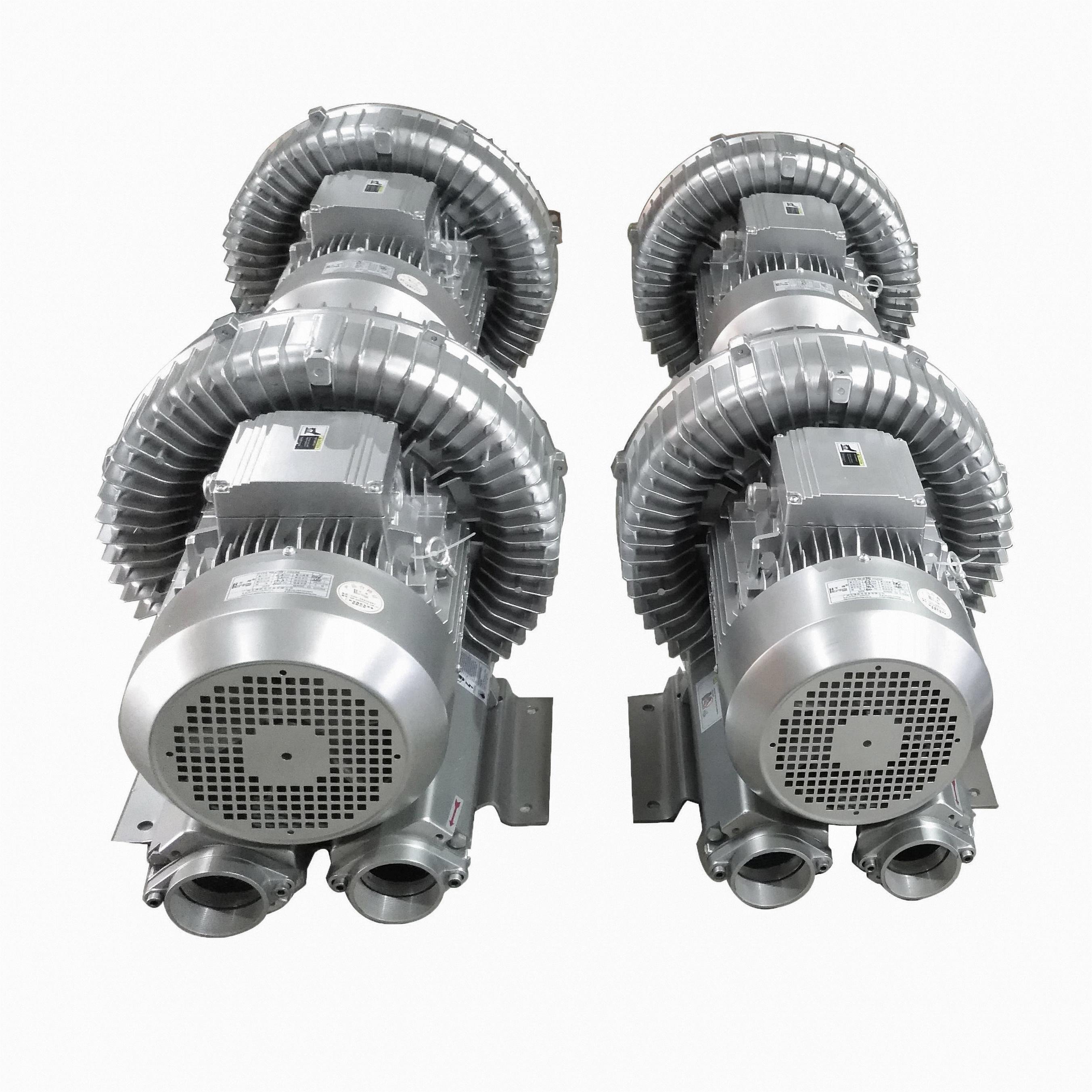3HP 2.2KW Industrial Ring Blower Side Channel Blower with air Filter