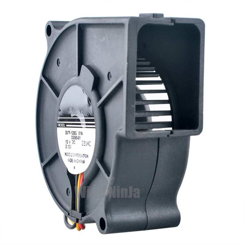 D07F-12BG 7.5cm 75mm Blower Fan 75x75x30mm DC12V 0.10A 3pin Ball Bearing Centrifugal Fan Cooling Fan for Printer Humidifier