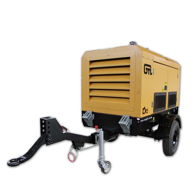 5m3/min 7bar Mobile Diesel Screw Air Compressor diesel Compressor with Trailer 185CFM