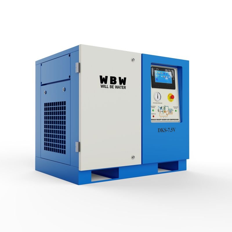 WBW 100HP 75 KW VSD VFD Permanent Magnetic Variable Speed Drive 75KW 100 HP Rotary Screw Air Compressor with Inverter