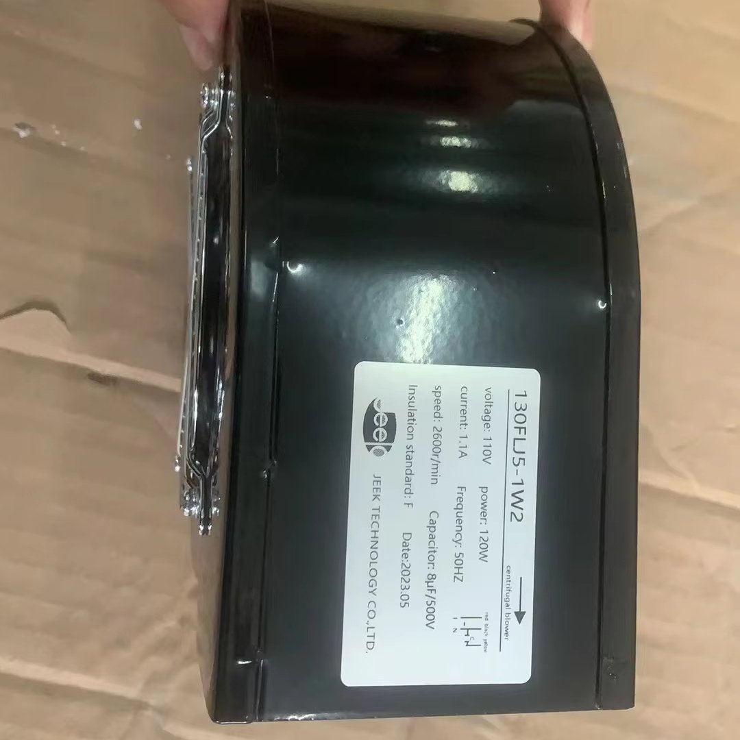 JEEK High Quality Copper Motor 130FLJ5 120W 220v 50HZ 2600rpm High Flow Kitchen Exhaust Centrifugal Blower Fan