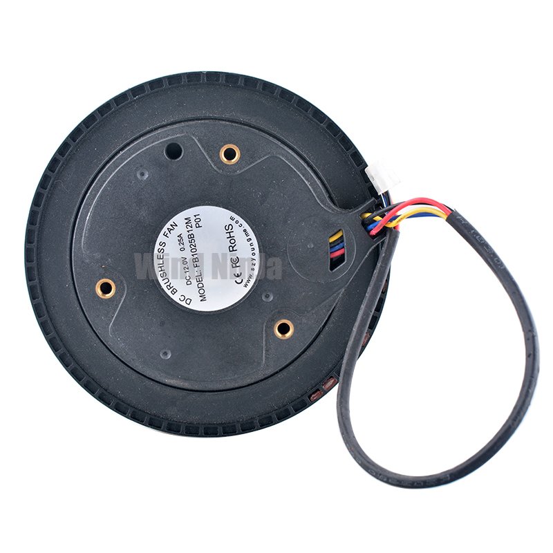 FB1025B12M DC12V 0.25A 10cm 100mm Blower Fan 4pin Centrifugal Turbo Cooling Fan for Air Purifier Sweepers