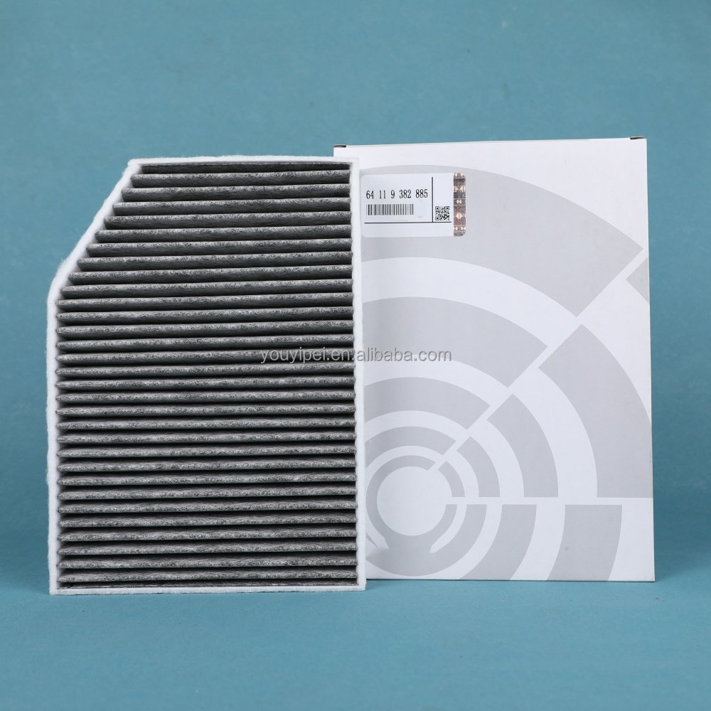 Auto Parts Manufacturer's Activated Carbon Automotive Air Cabin Filter Compatible ForBMW Kia Hyundai Audi VW Models 64119382886