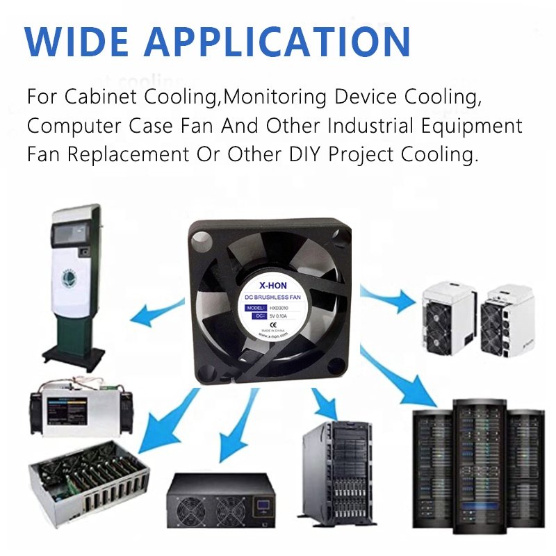 40mm Axial Cooling Fan Low Noise High Speed Muti-use 5V 12V 24V Brushless 4020 DC Fan Customized Tech Quick Assist Serve