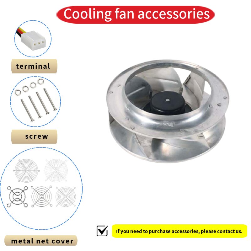 310mm 230VAC 4800RPM Warehouse Blower Fan Motorized Impeller with Backward-curved Blades Manufacturers EC Centrifugal Fans